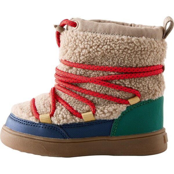 Next Snehule Borg Bungee béžová / modrá / zelená 65891716