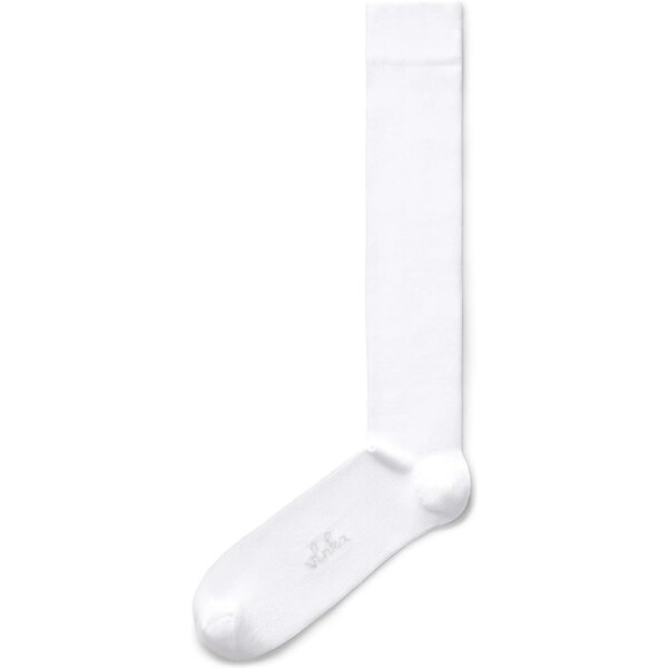 Vlnka Bavlnené kompresné podkolienky biela 65594113