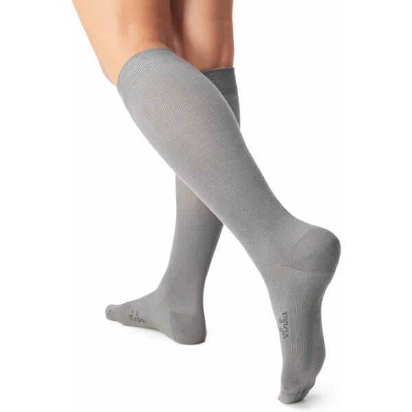 Vlnka Bavlnené kompresné podkolienky sivá 65594114