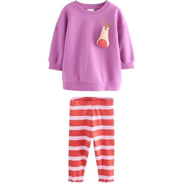 Next Set orchideová / krvavo červená / biela 65891933