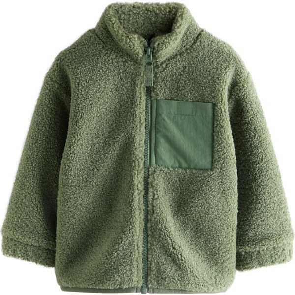 Next Flisová bunda zelená 66179591