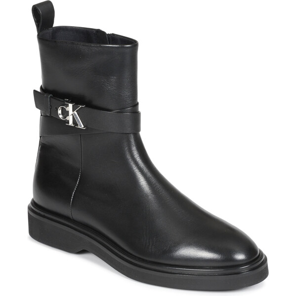 Calvin Klein Jeans Polokozačky ANKLE BOOT W/ METAL LOGO Calvin Klein 65595808
