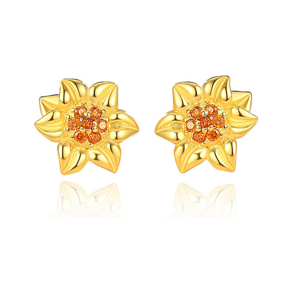 Olivie Strieborné náušnice SLNEČNICA 9871 65781345