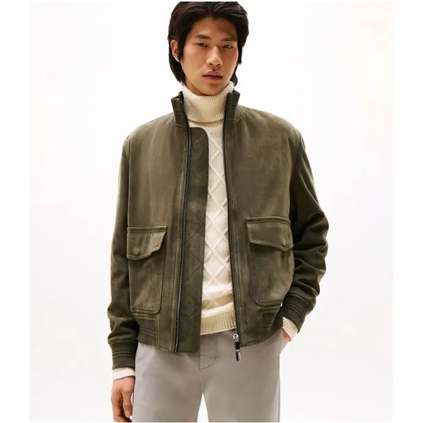 Tommy Hilfiger Bunda bomberka Smart neformálny | regular fit | semiš 65601319