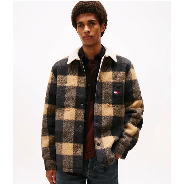 Tommy Jeans Zateplená bunda | Oversize fit | shearling 65596138