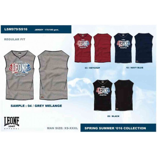 LEONE pánske tielko LSM979/S16 čierne L 65604728