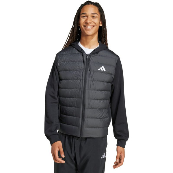 Pánska páperová bunda adidas Essentials Climawarm Hybrid Hooded Jacket 66086509