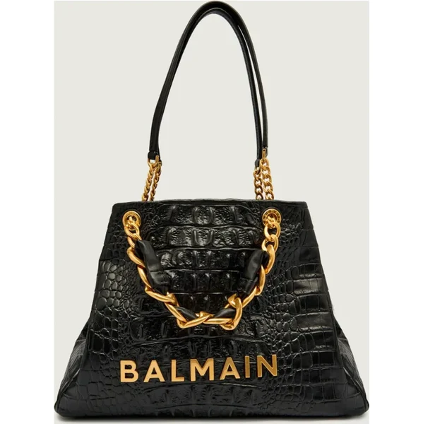 Balmain Kožená shopper kabelka 1945 SOFT 65611069