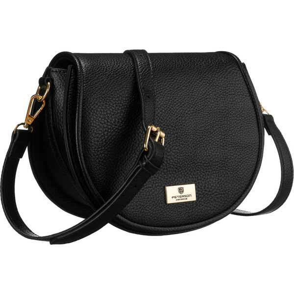 Dámska čierna crossbody kabelka z eko kože PETERSON 65606752