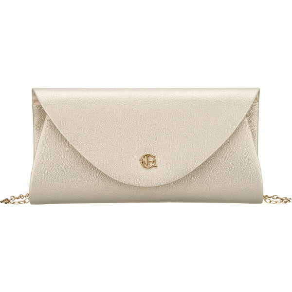 Dámska zlatá listová kabelka z eko kože ROVICKY 65606765