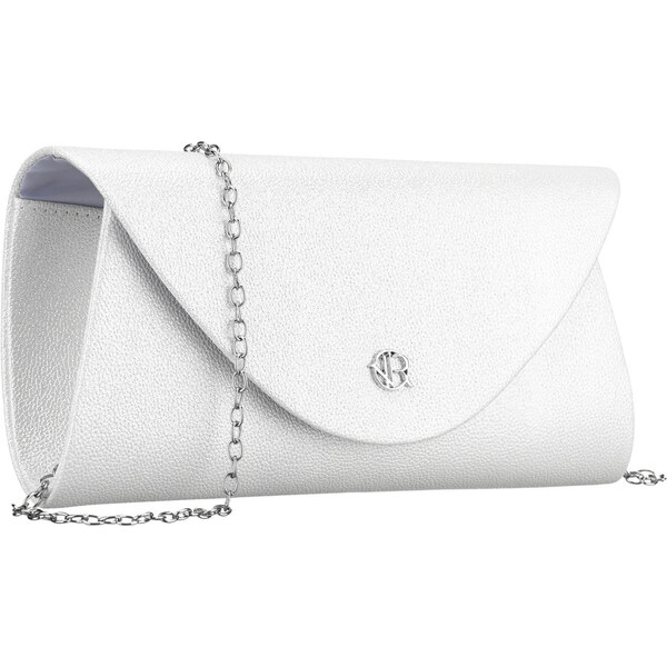 Dámska strieborná listová kabelka z eko kože ROVICKY 65606766