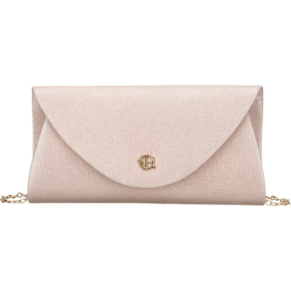 Dámska béžová trblietavá listová kabelka ROVICKY 65606769