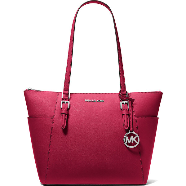 Michael Kors Kabelka Charlotte Large Saffiano Leather Top-Zip Tote Bag 65435546
