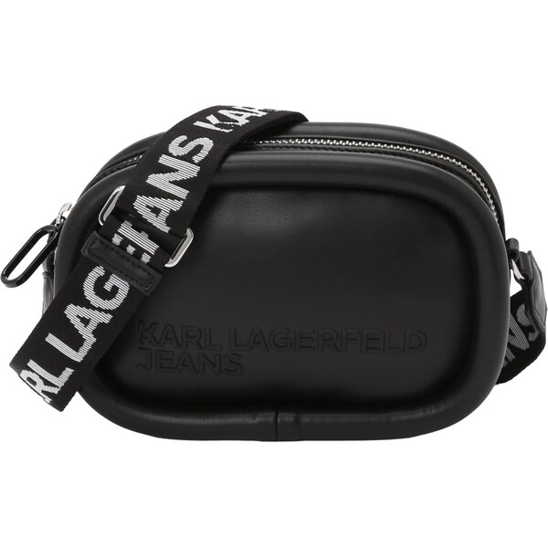 KARL LAGERFELD JEANS Taška cez rameno svetlosivá / čierna 65885897