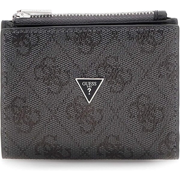 GUESS Peňaženka MILANO BIFOLD TOP ZIP čierna 65609046