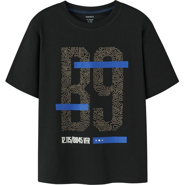 NAME IT Tričko NKMOAKLEY modrá / čierna / biela 65665588
