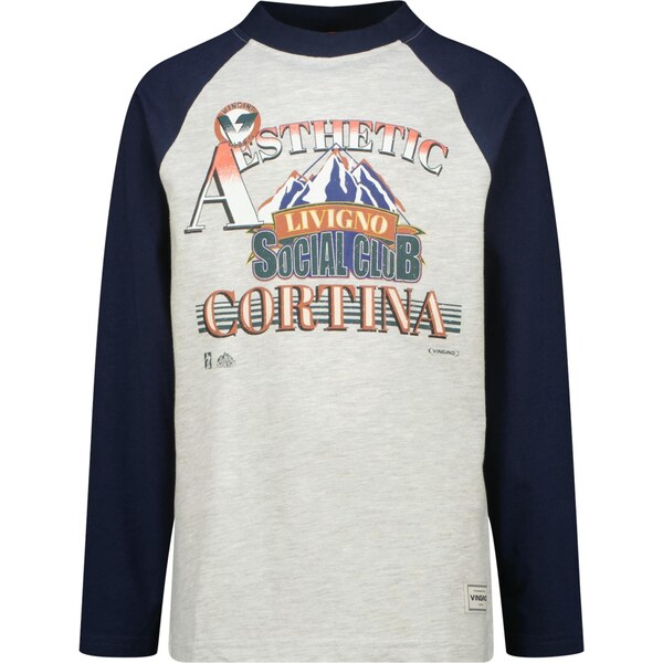 VINGINO Tričko Haruto námornícka modrá / indigo / sivá melírovaná / 65895219