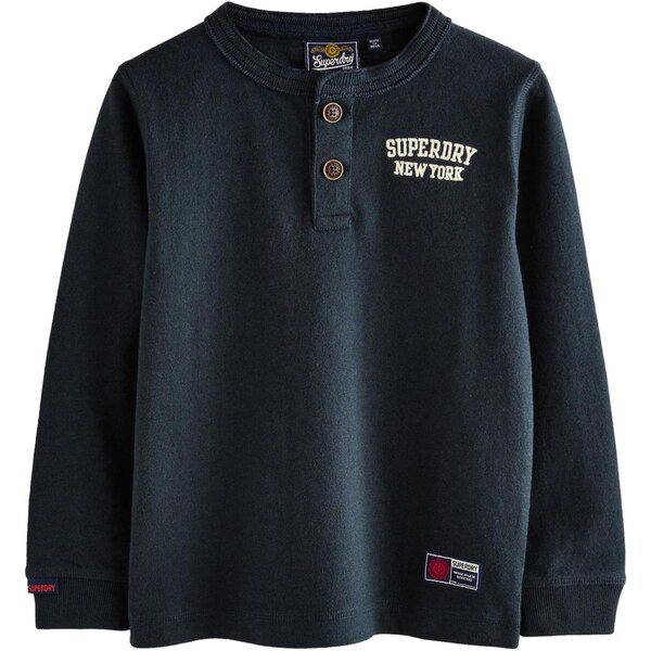 Superdry Tričko námornícka modrá / biela 65893120
