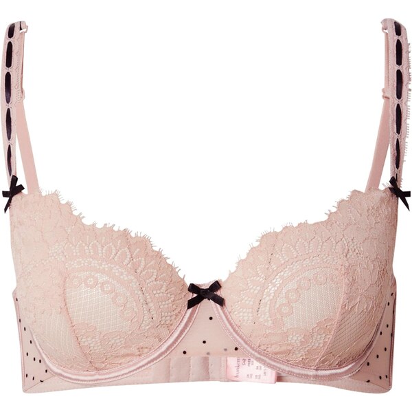 Hunkemöller Podprsenka Dorothy pastelovo ružová / čierna 65888601