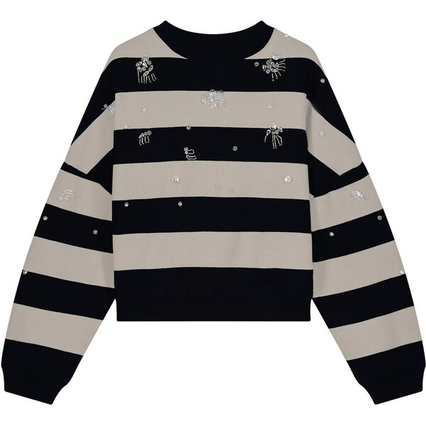 Fabienne Chapot Mikina Ronny čierna / biela 65889028