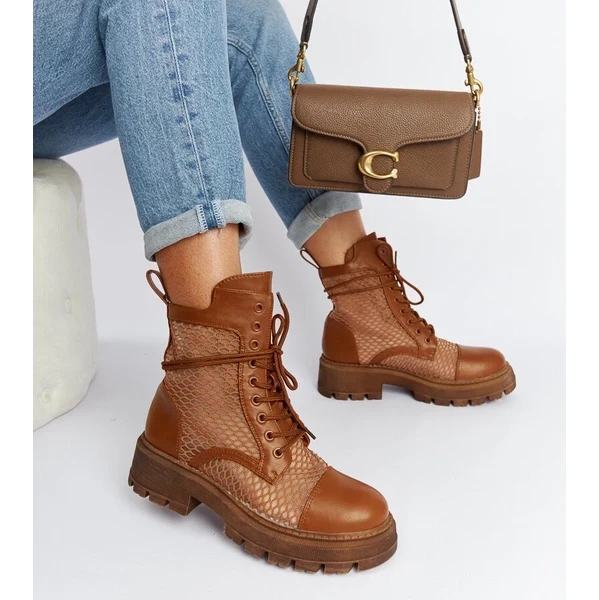 Gemre Hnedé polopriehľadné trapery Waldeck 65608263