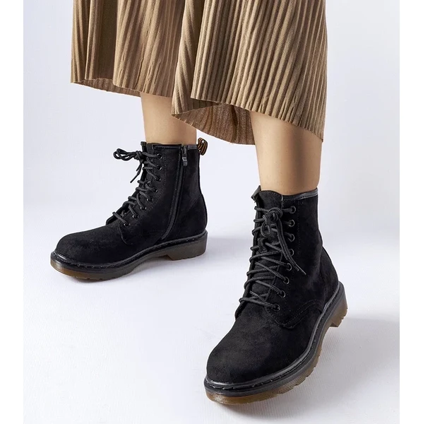 Gemre Čierne tašky Alfreda z eko-semišu 65608288