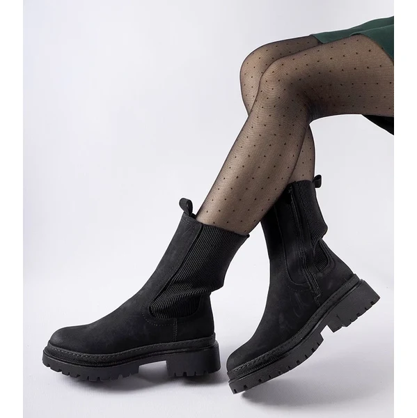 Gemre Čierne zateplené vysoké trapery Bernardo 65608310