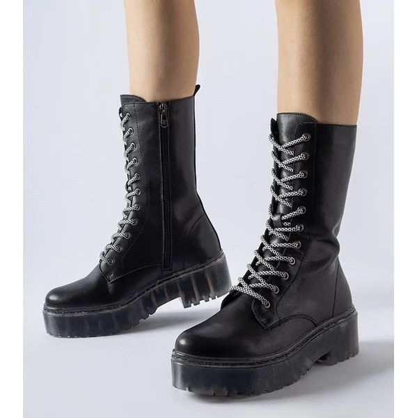 Gemre Čierne vysoké zateplené trapery Middletown 65608358