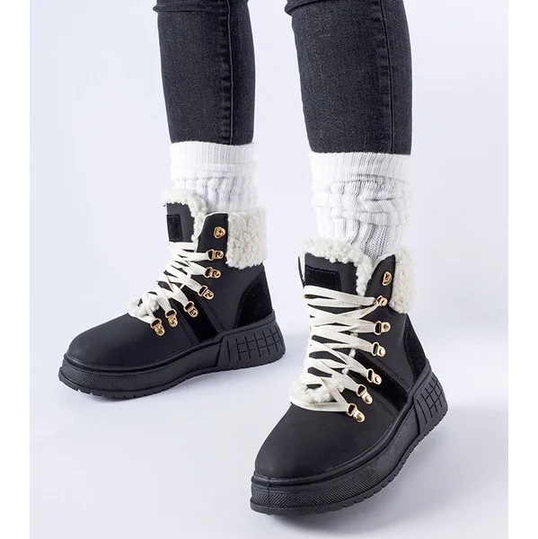 Gemre Čierne platformové workerky Rodrigo 65608395