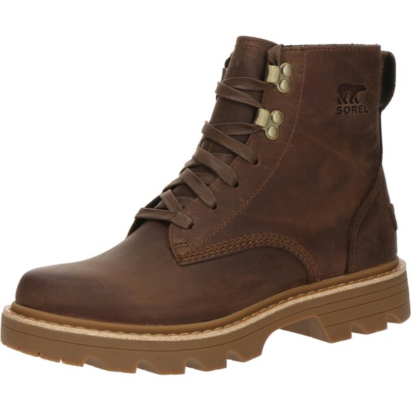 SOREL Šnurovacie členkové čižmy čokoládová 65889321