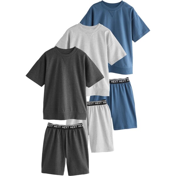 Next Pyžamo námornícka modrá / antracitová / svetlosivá / čierna 65893282