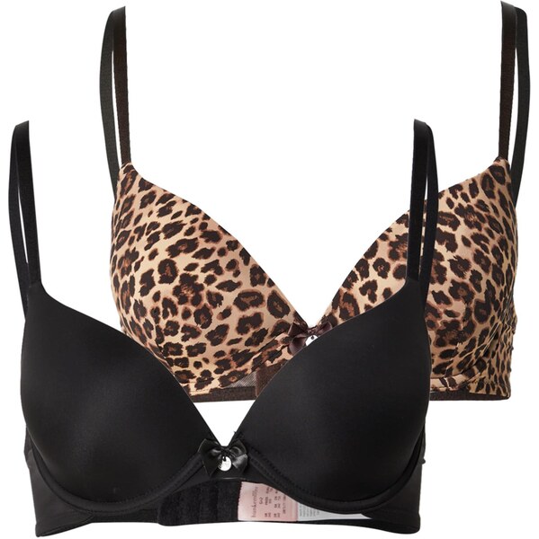 Hunkemöller Podprsenka hnedá / kapučíno / čierna 65895241