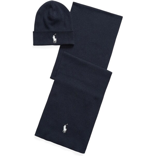 Bavlnená čiapka a šál Polo Ralph Lauren 65609848