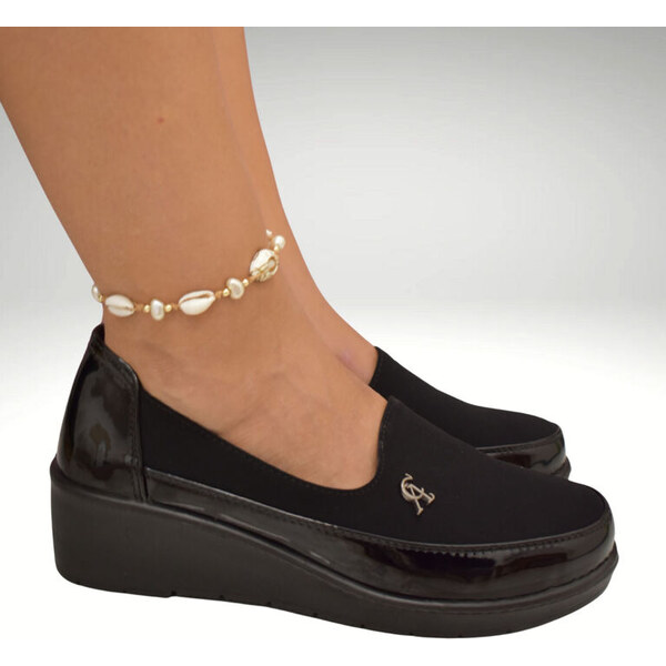 BOSIDO Dámske čierne mokasíny ERRAL 65358306
