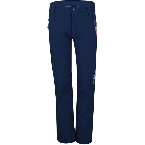 Trollkids Detské softshellové nohavice Fjell navy blue (117-114) 65610669
