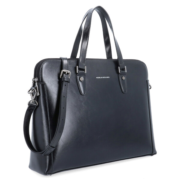 Kožená kabelka cez rameno čierna NB 0111 C 65610799