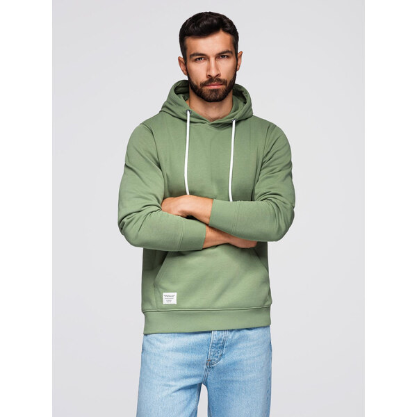 Ombre Mens kangaroo sweatshirt with hood - green 57755348