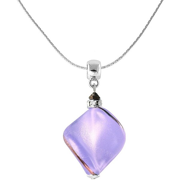 Lampglas Romantický náhrdelník Hidden Passion s fialovou perlou 66585777