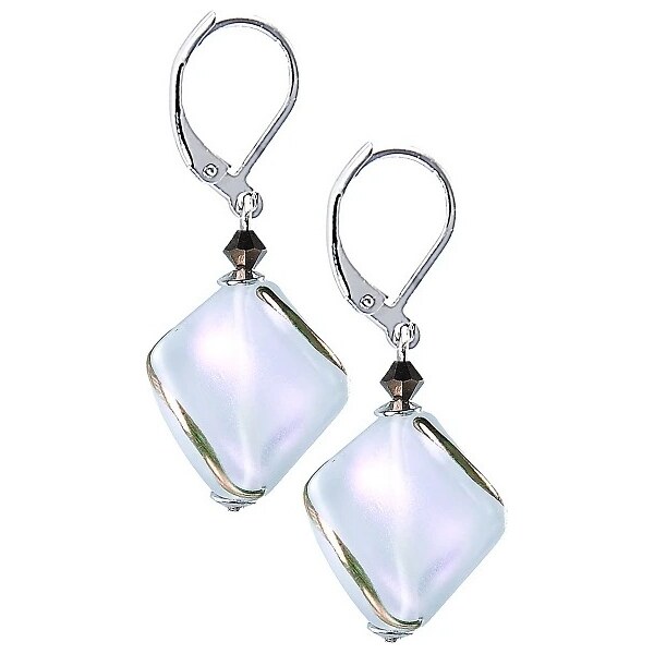 Lampglas Jemné náušnice Hidden Passion s bielou perlou Lampglas ECH2 66675838