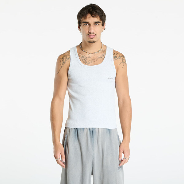 Off-White Off Bookish Rib Tank Grey Melange/ Black L 65611611