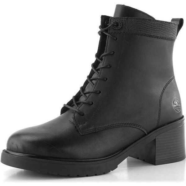 Rieker šněrovací kotník na podpatku černý Y5201-00 65612260