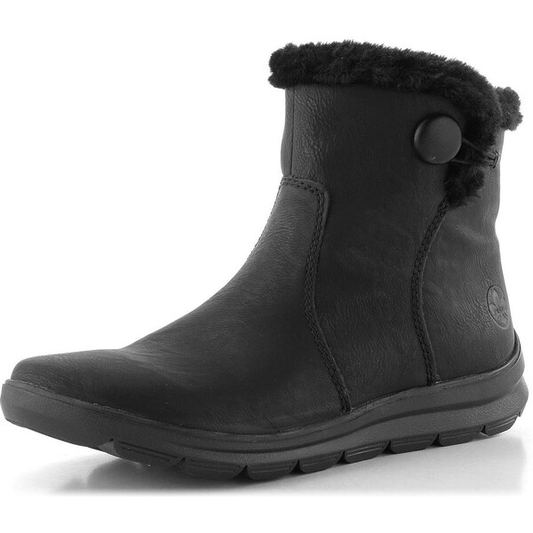 Rieker černý vyteplený kotník Z0080-00 65612261