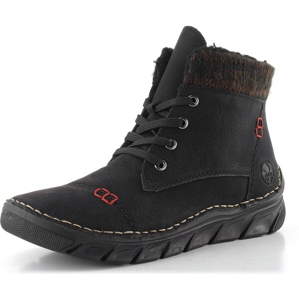 Rieker šněrovací kotník černý 55031-00 65612348