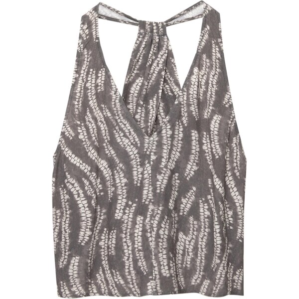 Pull&Bear Top sivá / šedobiela 65886586