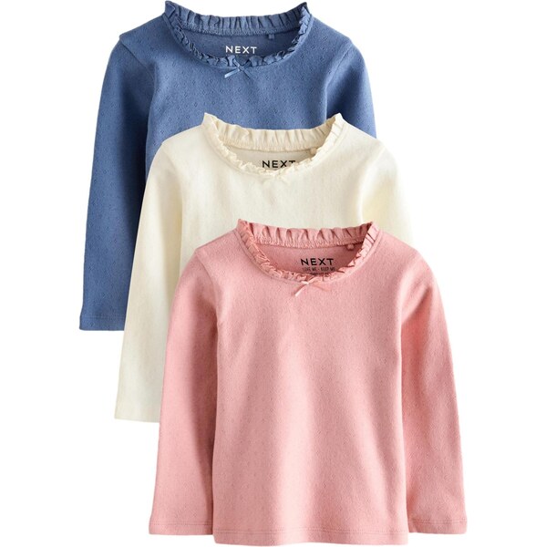 Next Tričko svetlobéžová / kráľovská modrá / ružová 65888508