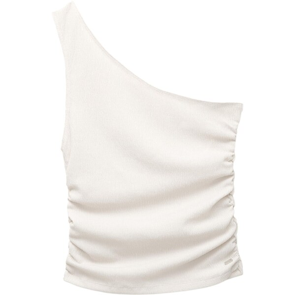 Pull&Bear Top biela ako vlna 65891577