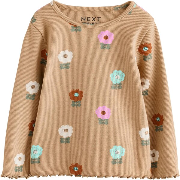 Next Tričko tyrkysová / svetlohnedá / zelená / biela 65922353