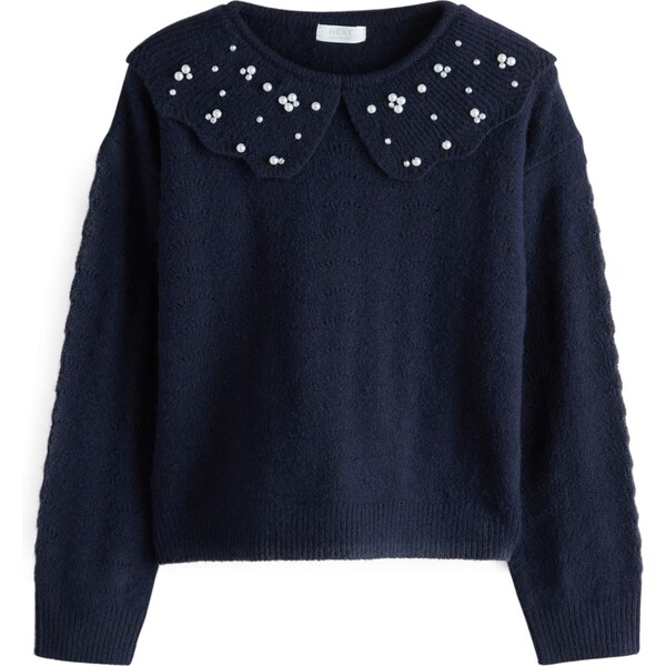 Next Sveter námornícka modrá / perlovo biela 65663762