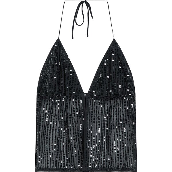 Bershka Top čierna 65892865