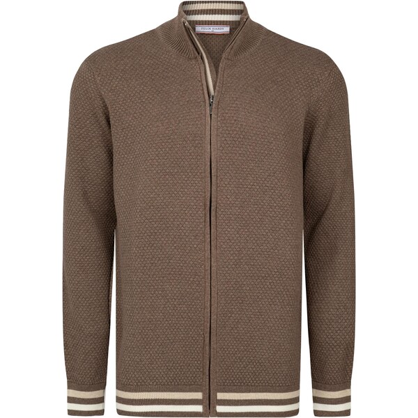 Felix Hardy Kardigán hnedá / biela 65664454